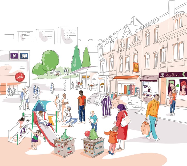 Illustration du quartier Droixhe